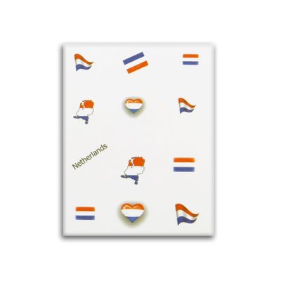 3-Pack World Cup/Euro Nail Art Decals, Netherlands Flag