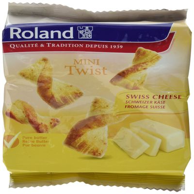 Roland Mini Twist Swiss Cheese 75 g, 10-Pack (10 x 75 g)
