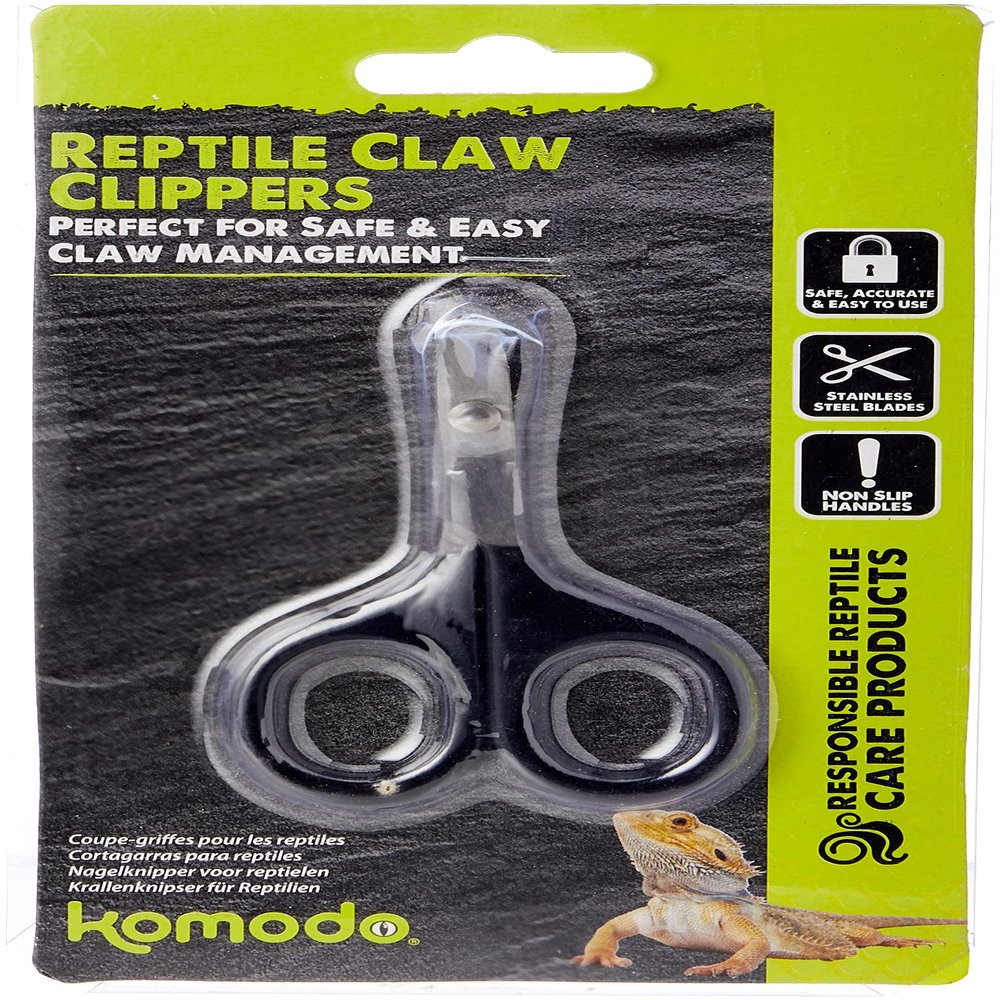 Komodo Reptile Nail Clippers, Ergonomic Design, No Crushing