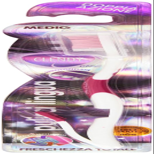 clendy Double Action Toothbrush with Tongue Cleaner