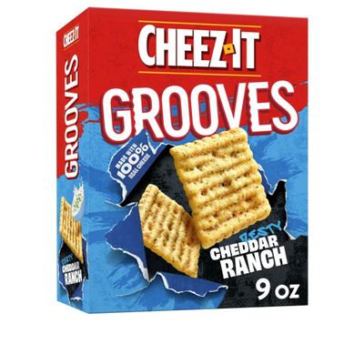 Cheez-It Grooves Zesty Cheddar Ranch 9 oz (Pack of 2)