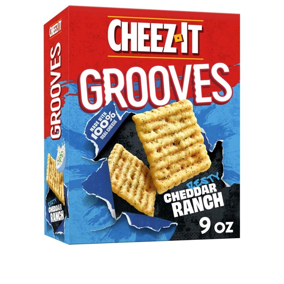 Cheez-It Grooves Zesty Cheddar Ranch 9 oz (Pack of 2)