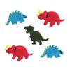 Anniversary House SF468 Assorted Dinosaur Sugarcraft Toppers, Edible view 1
