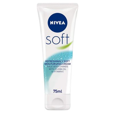 NIVEA Gentle Moisturizing Cream for Face, Body and Hands, 75 ml, Travel Size