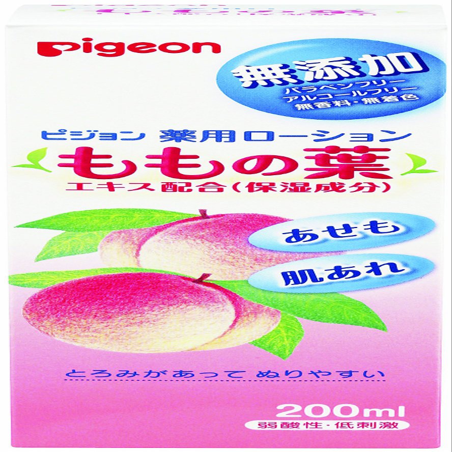 Pigeon Medicated Lotion (Peach Leaf), 200 mL (Quasi-Drug), From 0 Months (Japan)