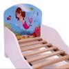 CLAMARO “Traumland” Kids’ Bed 80 x 160 cm, Pink Teddy Bear Design, with Mattress, Slatted Base and Rolling Storage Drawer view 3