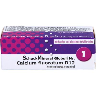 Schuckmineral Globules No. 1 Calcium Fluoratum D12