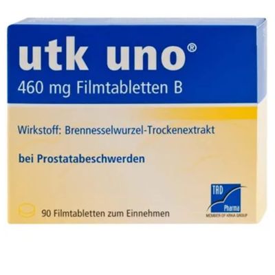 utk uno Film-Coated Tablets B: Herbal Medicine for Prostate-Related Urinary Symptoms in Adult Men, 90 Tablets