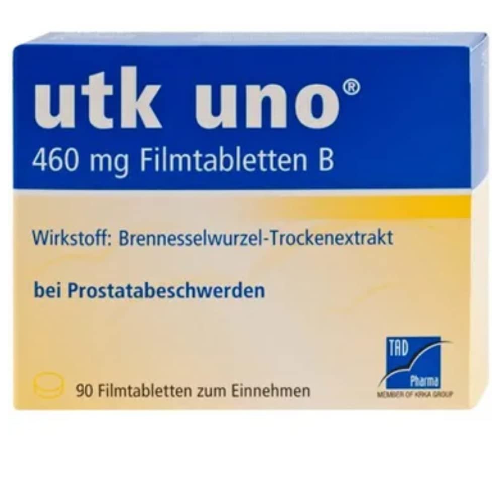 utk uno Film-Coated Tablets B: Herbal Medicine for Prostate-Related Urinary Symptoms in Adult Men, 90 Tablets