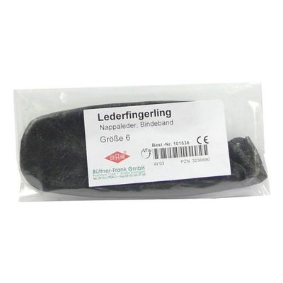 CareLiv Leather Finger Cot, Size 6, Tie Band, 1 pc