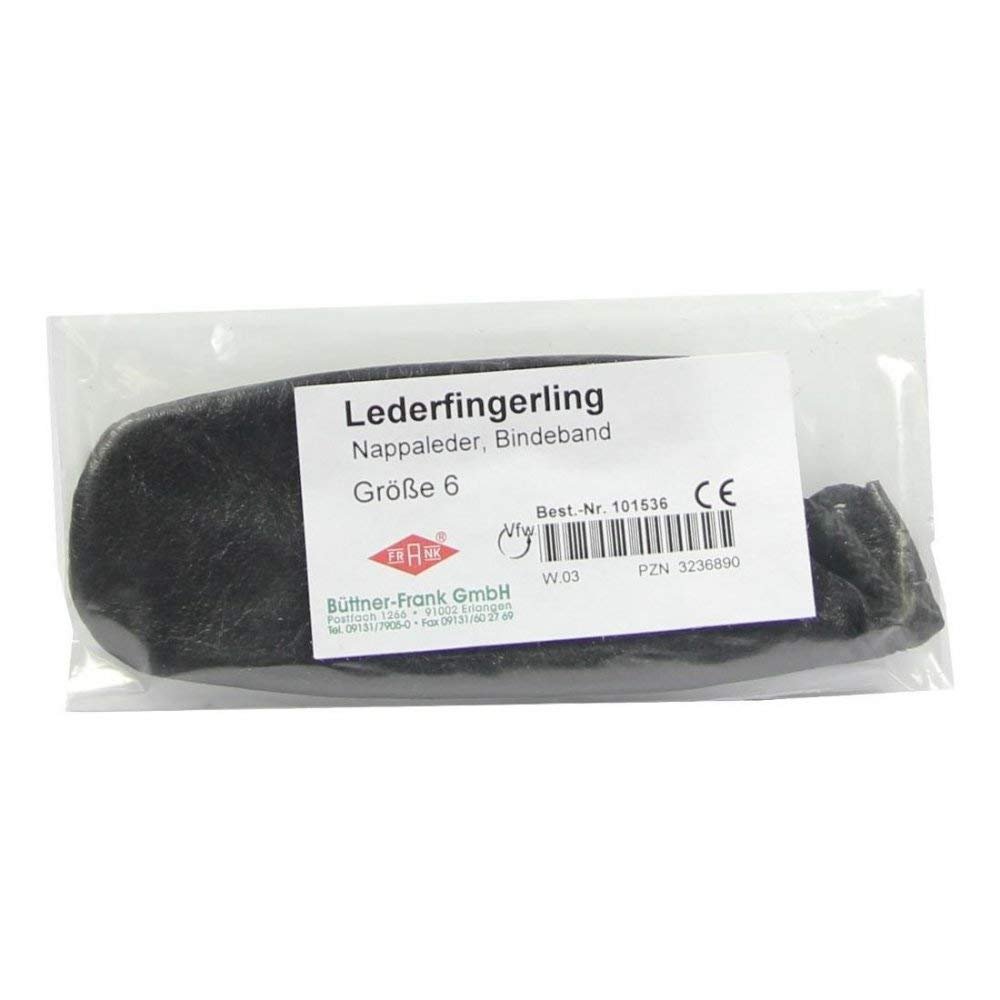 CareLiv Leather Finger Cot, Size 6, Tie Band, 1 pc