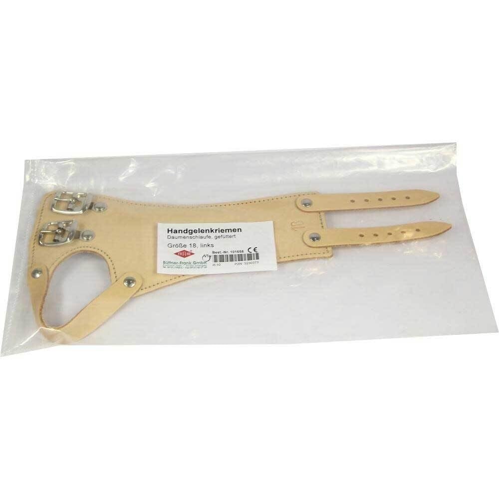Wrist Strap 18, Leather, Left, 2 Buckles, 1 pc