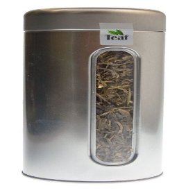 China Mao Feng Green Tea in Round Silver Tin, 100 g