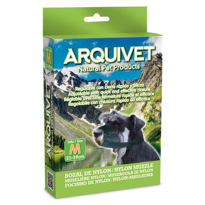 Arquivet Dog Muzzle, Nylon, M, Black