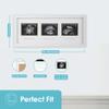 Pearhead 87038 Trimester Sonogram Frame Deluxe, Photo Frame for Three Ultrasound Images, White view 3