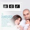 Pearhead 87038 Trimester Sonogram Frame Deluxe, Photo Frame for Three Ultrasound Images, White view 4