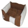 BUNNY BUSINESS Dog Bed, Faux Suede, Very Soft, 91 cm, Brown/White view 4