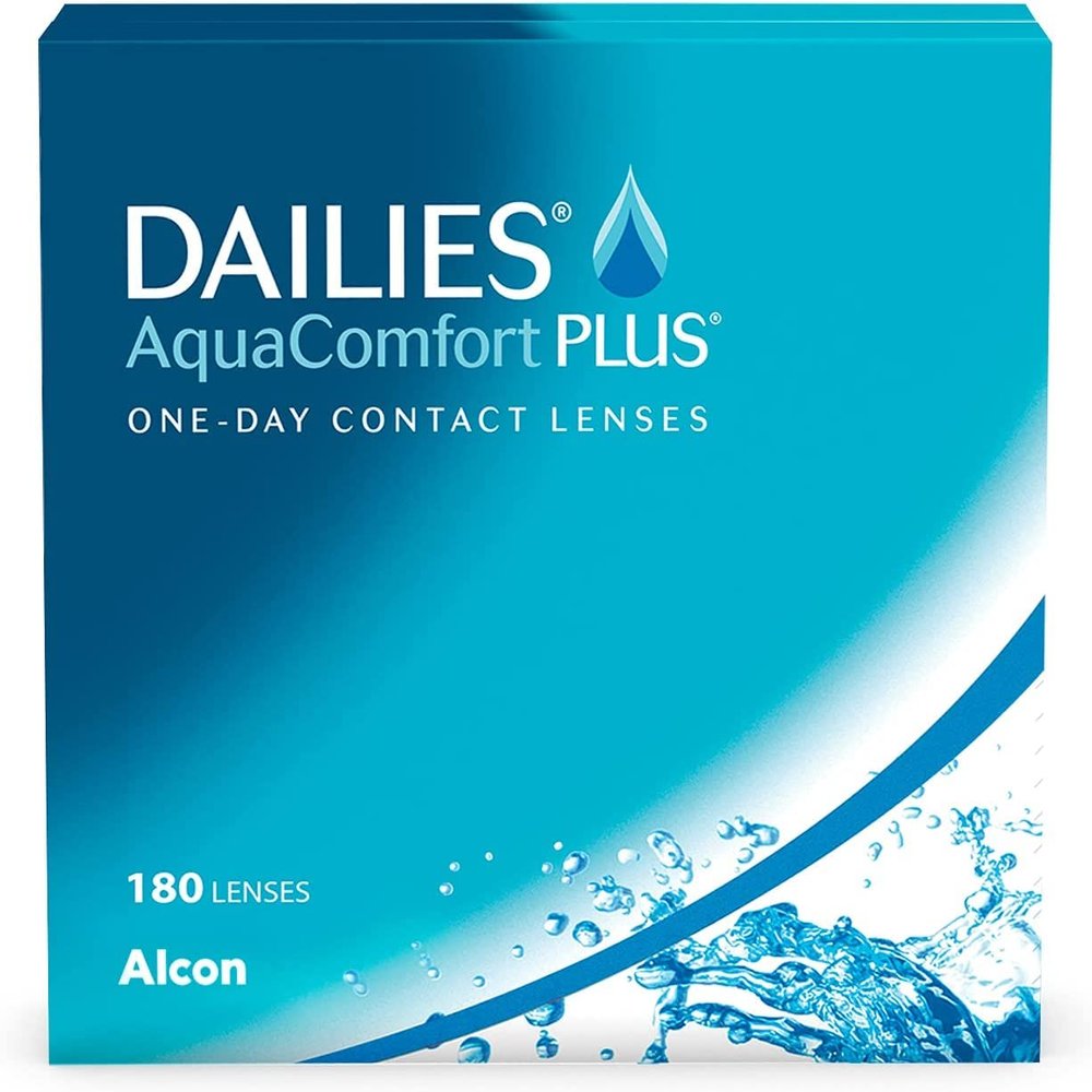 DAILIES AquaComfort Plus Daily Disposable Soft Contact Lenses | 180 Count | BC 8.7 mm | DIA 14.0 mm | +1.50 Diopters
