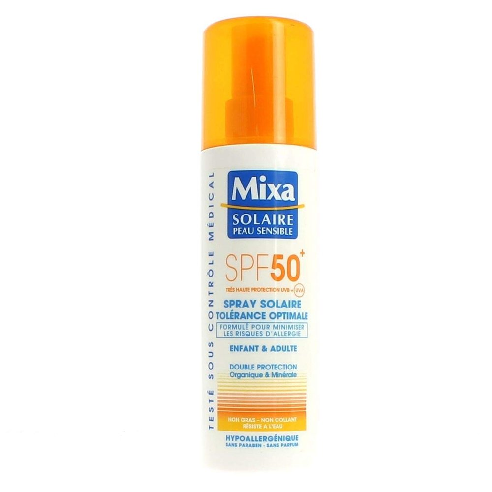 MIXA - Sunscreen Spray - Optimal Tolerance for Children and Adults SPF 50+ - 200 ml
