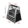 ALPUNA N28 Aluminum Dog Crate 759973 cm, Car Dog Crate with Emergency Exit for Safe Transport in the Trunk view 2