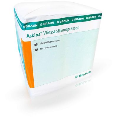 ASKINA Nonwoven Compress 10 x 10 cm, Non-Sterile, 4-Ply