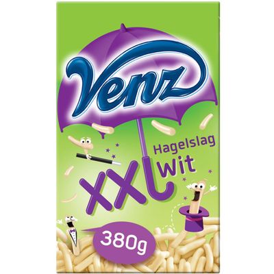 Venz XXL Hagel Wit White Chocolate Sprinkles 380 g