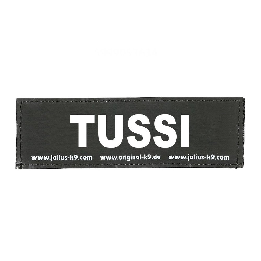 JULIUS K-9 Velcro Patch, TUSSI, Large, Black