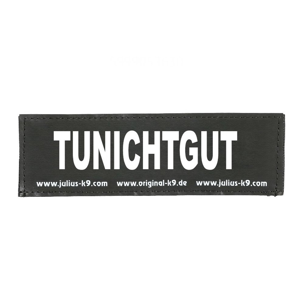 JULIUS K-9 Velcro Patch, TUNICHTGUT, Small, Black