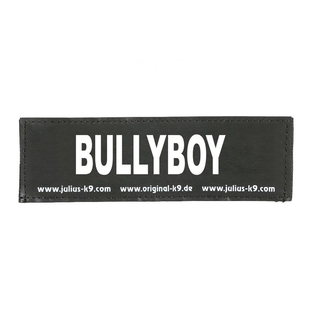 JULIUS K-9 Velcro Patch, BULLYBOY, Small, Black