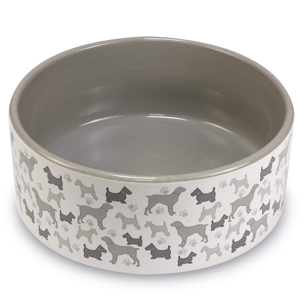 Arquivet Ceramic Pet Bowl for Dogs and Cats, Non-Slip, 16 cm
