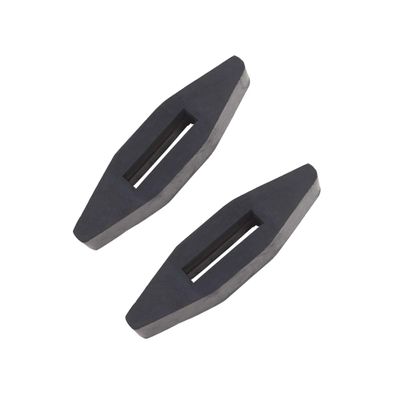 WALDHAUSEN Martingale Slider, Rubber, Pair, Black
