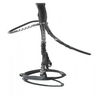 PFIFF Platin Morley Bridle, Black Cob