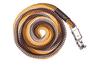 HKM 547059 Aachen Lead Rope with Panic Snap, 180 cm, Orange/Brown view 1