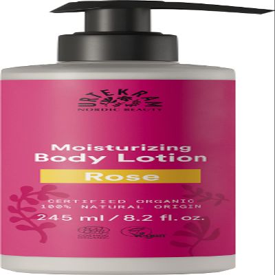 Urtekram Body Lotion – All Skin Types – Rose – 245 ml, Vegan, Organic, Natural Origin