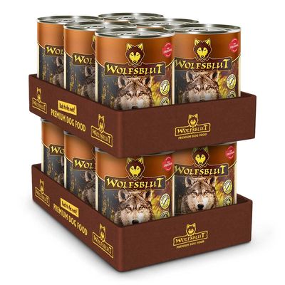 WOLFSBLUT Deep Glade Adult Wet Dog Food, Grain-Free, Venison, 12 x 395 g