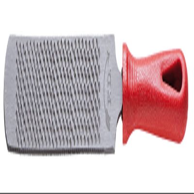 Dick Hoof Rasp with Handle, 200 x 40 x 5 mm, Red Handle