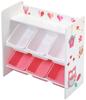 Miles 18720 - Shelf with 6 Owl Bins, Approx. 63 x 30 x 60 cm view 1