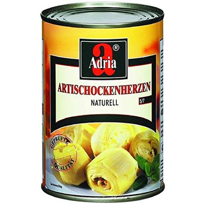 Carciofi al Naturale – Artichoke Hearts in Water – 6 x 390 g