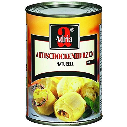 Carciofi al Naturale – Artichoke Hearts in Water – 6 x 390 g