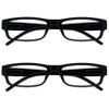 OPULIZE Black Reading Glasses, +2.50, Lightweight 2-Pack, Designer Style, UVR2PK032 view 1