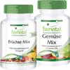fairvital Multivitamin Capsules with Fruit & Vegetable Powder, 240 Capsules, Vegan view 1