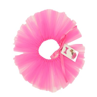 PAWPATU Tulle Tutu for Small Dogs or Cats, Hot Pink