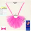 PAWPATU Tulle Tutu for Small Dogs or Cats, Hot Pink view 2