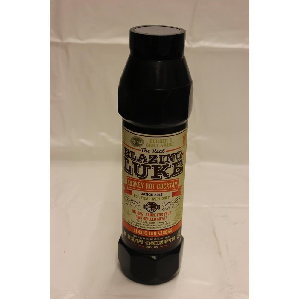 The Real Blazing Luke Smokey Hot Cocktail Barbecue Sauce, 750 ml Bottle (Grill Sauce)
