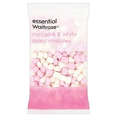 Waitrose Essential Pink & White Mini Marshmallows, 150 g