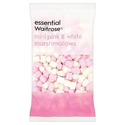 Waitrose Essential Pink & White Mini Marshmallows, 150 g
