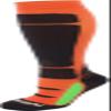 normani 2-Pair Support Knee-High Compression Socks, Orange/Black, Size 35/38 view 4