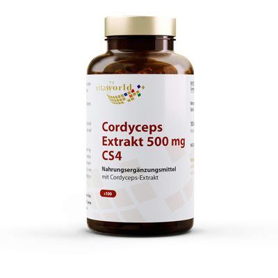 CORDYCEPS Extract 500 mg Capsules, 100 Count