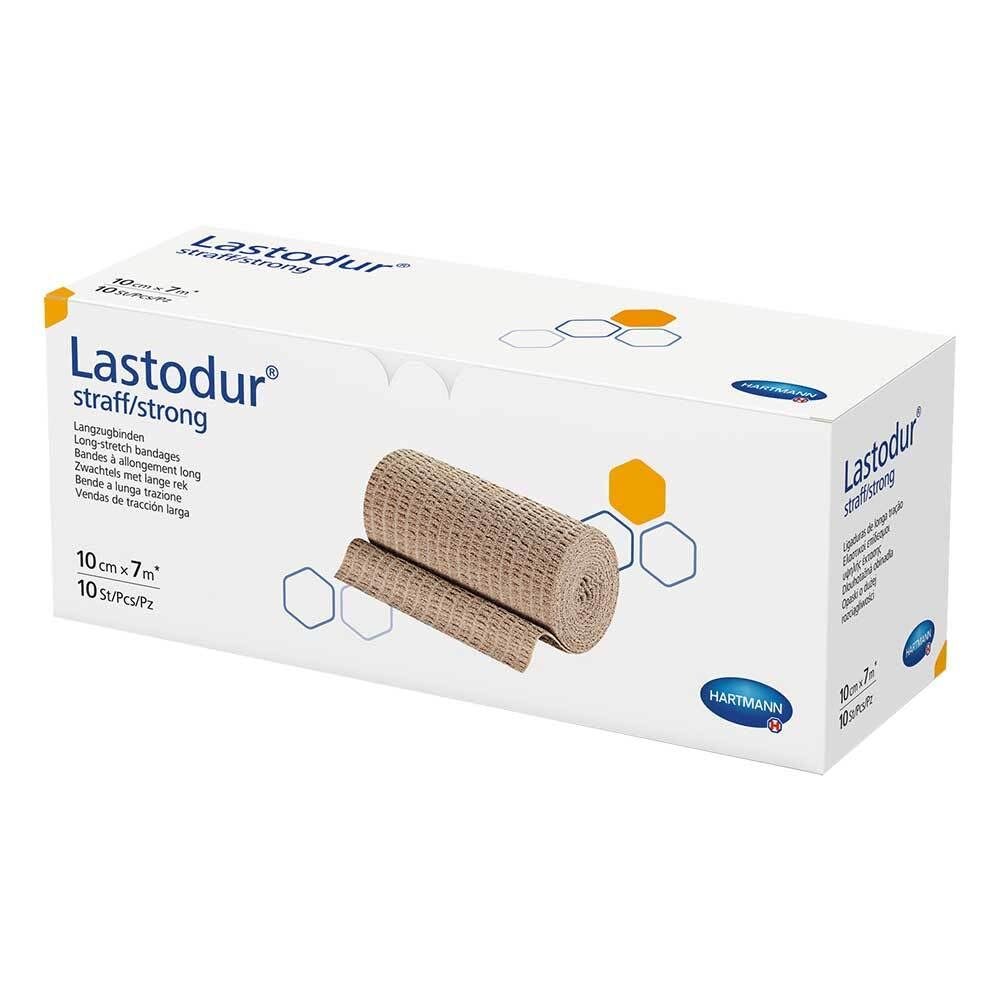 LASTODUR Strong Compression Bandage 10 cm x 7 m, 10 Count