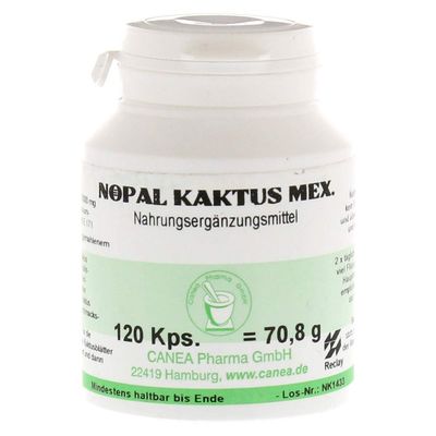 Mexican Nopal Cactus Capsules, 120 Capsules